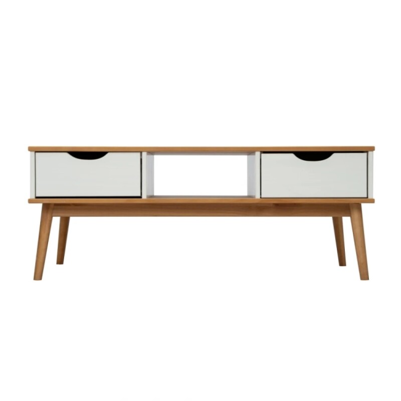Mesa De Centro2 Cajones Nordica Blanca Mesa De Centro2 Cajones Nordica Blanca