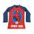 Remera UV Malla Infantil Varios Talles SPIDERMAN AZUL
