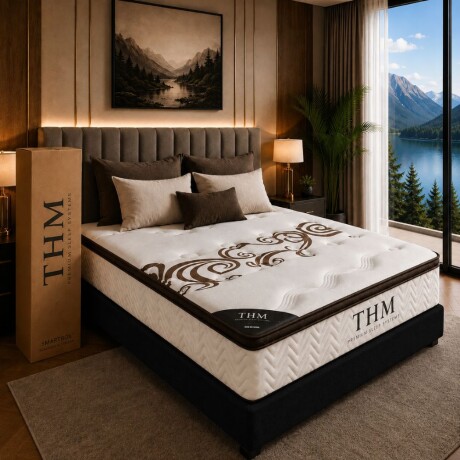 Sommier Queen HAMPTONS Palladium Smart Box Negro