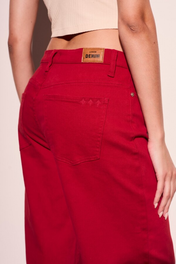 Jean Wide Rojo