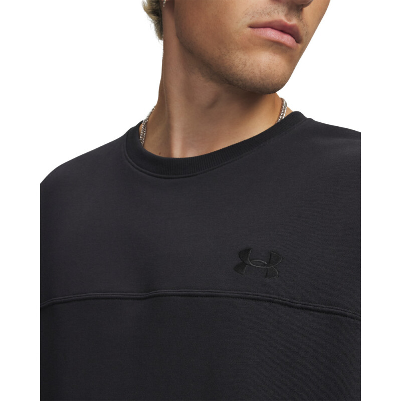 UA Rival LW Crew-GRN BLK-001