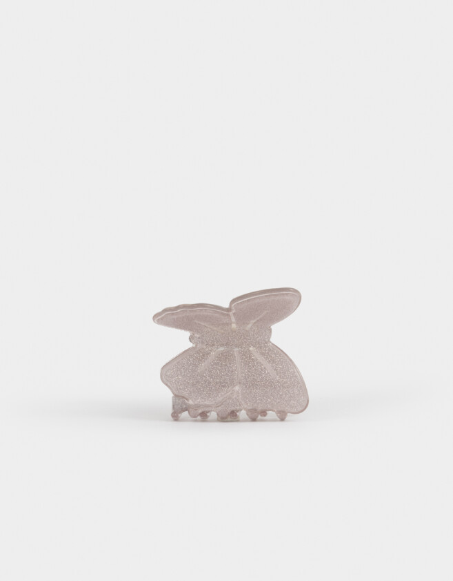 Broche Mariposa Broche Mariposa Glitter - Rosa Claro