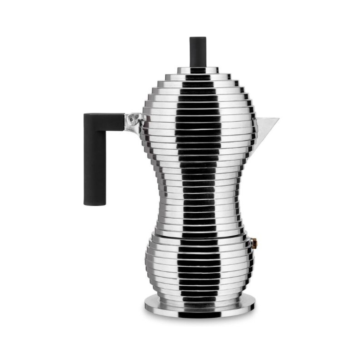 ALESSI PULCINA CAFETERA ESPRESSO 3TZ MICHELE DE LUCCHI NEGRA INDUCCION 