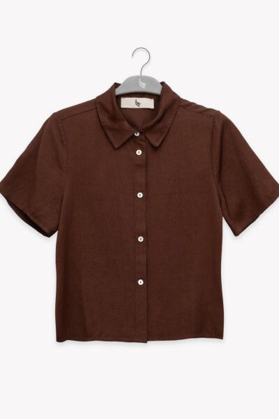 SHORT SLEEVE SHIRT Chocolate