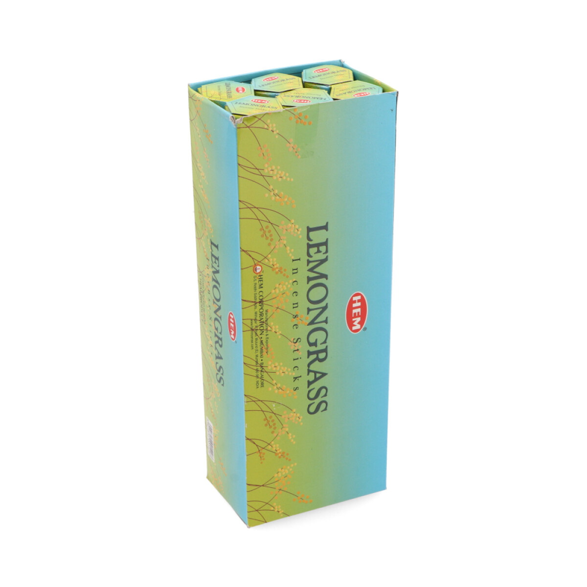 INCIENSO HEM CAJA HEXAGONAL X6 - Lemongrass 