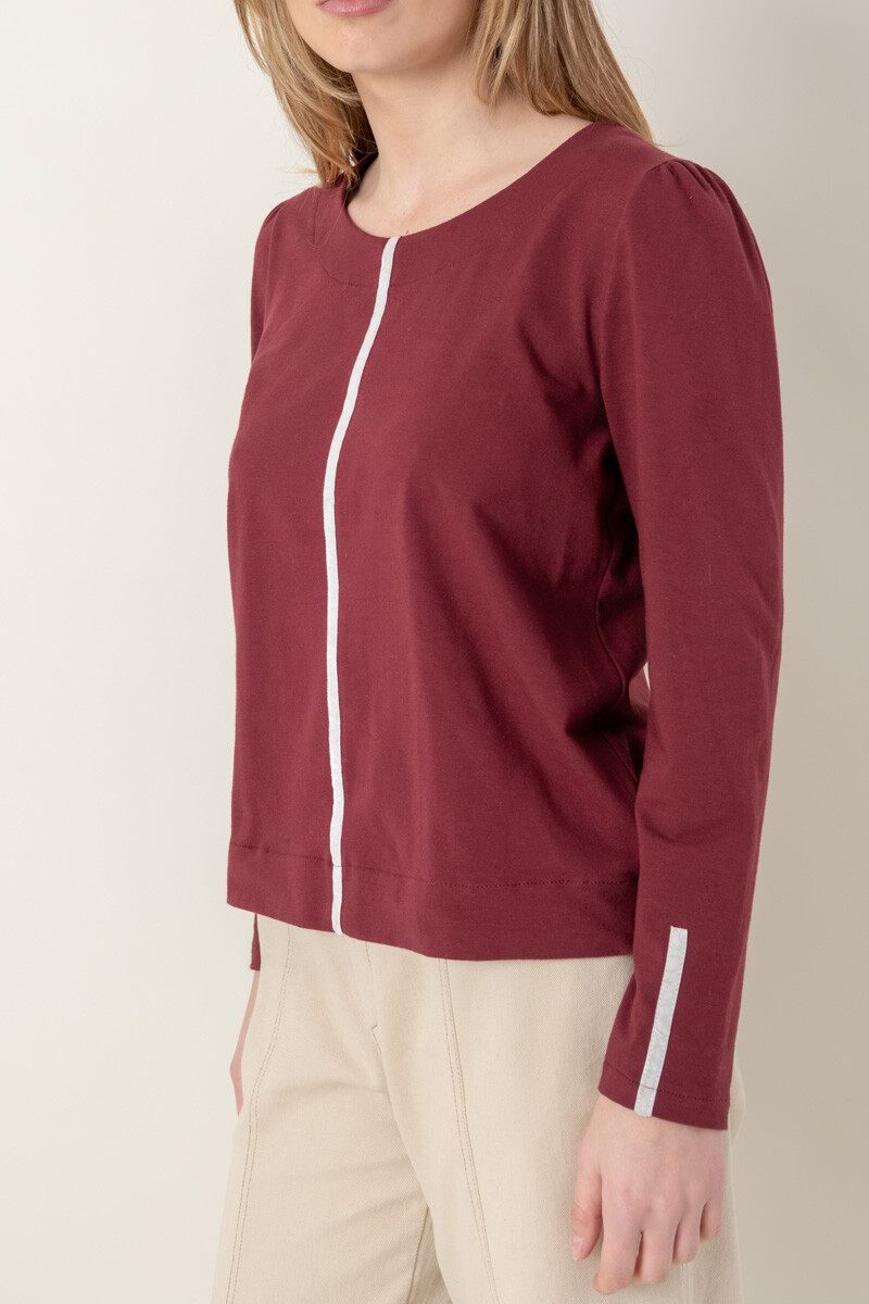 Remera soft Bordeaux