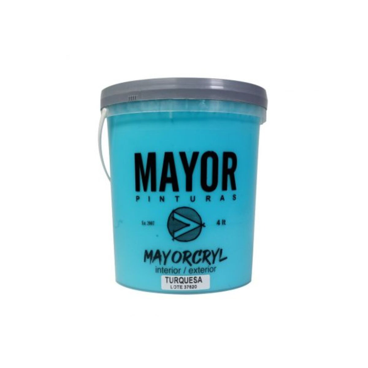 PINTURA INTERIOR EXTERIOR COLOR MAYOR 4LT MAYORCRYL - Turquesa 
