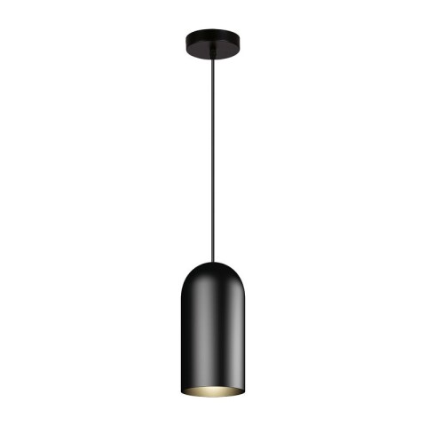 COLGANTE OTTO 1L E27 NEGRO LISO Y DORADO COLGANTE OTTO 1L E27 NEGRO LISO Y DORADO
