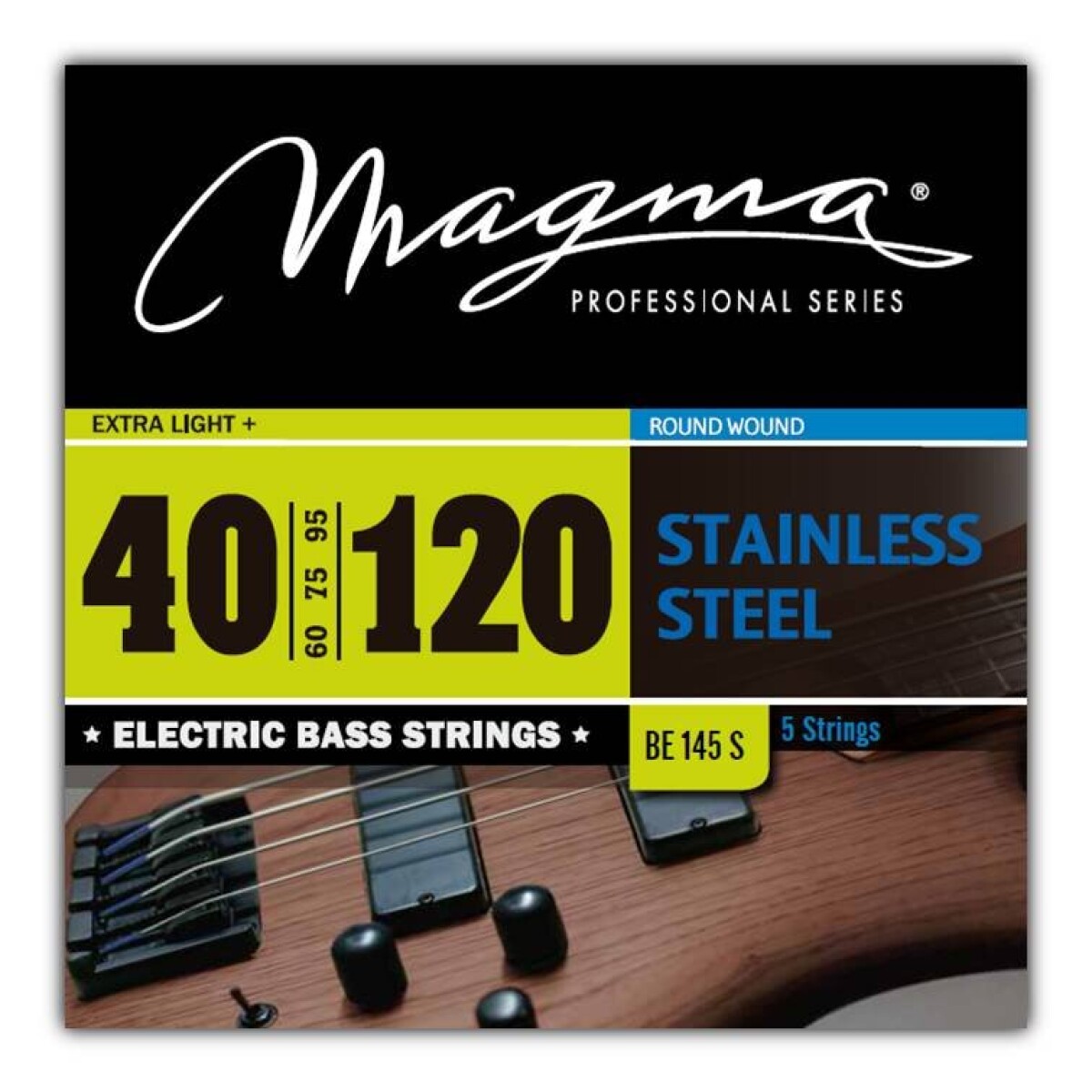 Encordado Magma Bajo S/Steel 5C E.Light+ 040-120 BE145S 