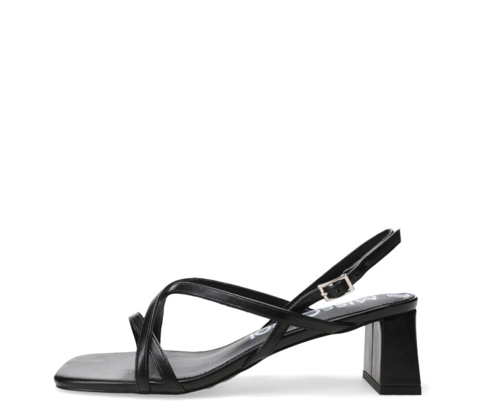 Sandalia LURAK taco bajo Black