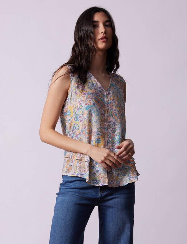 Blusa Printed ROSA/MULTI