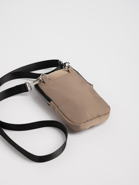 Bandolera porta celular Beige