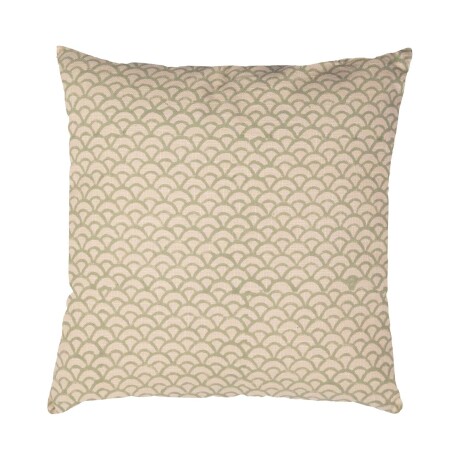 ALMOHADÓN EZCARAY 45*45 ALGODON BEIGE/VERDE