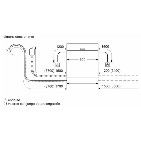 LAVAVAJILLAS BOSCH 13-CUBIERTOS BLANCO INTEGRABLE SMV2ITX09E