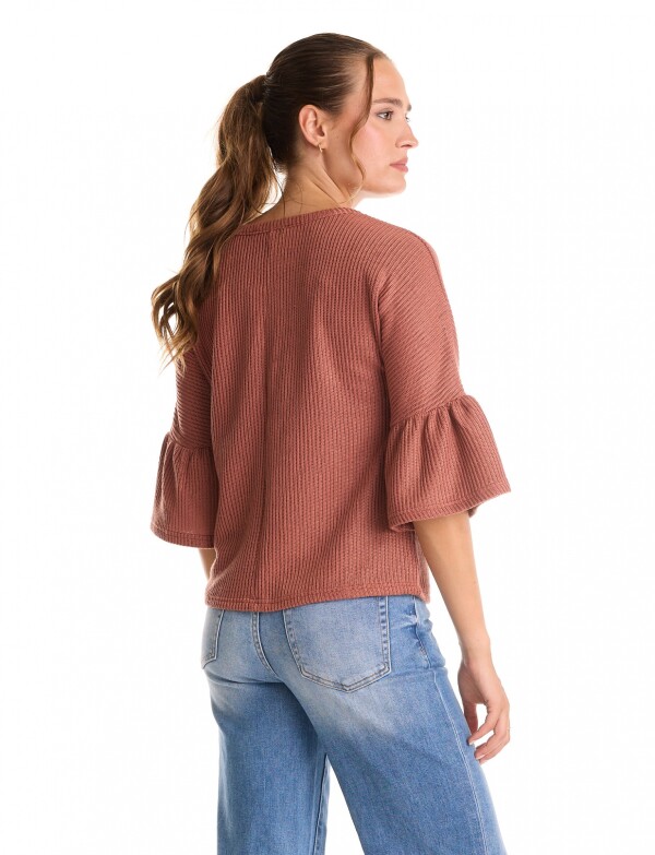 Buzo Manga Amplia TOSTADO