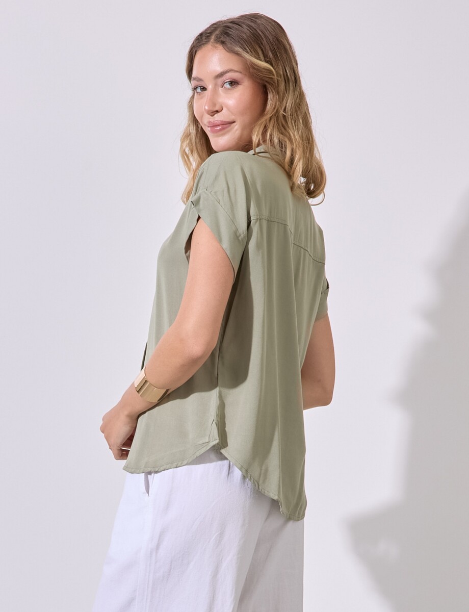 Camisa Casual - Verde 