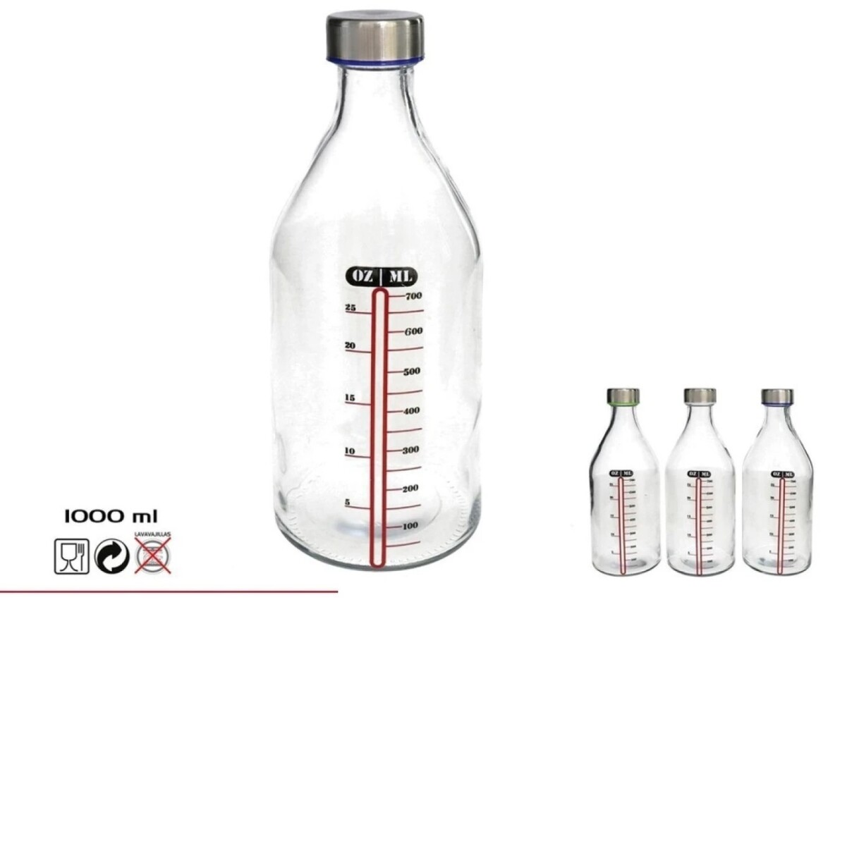 Botella 1000Ml Medidora Luca 