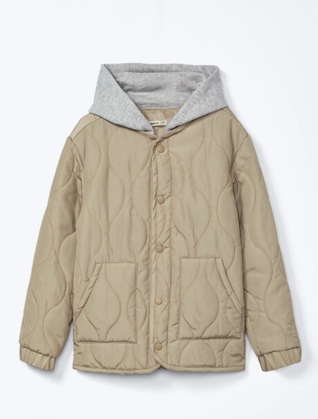 CAMPERA INFANTIL CON TEXTURA BEIGE