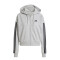 Campera de Mujer Adidas Gris - Negro