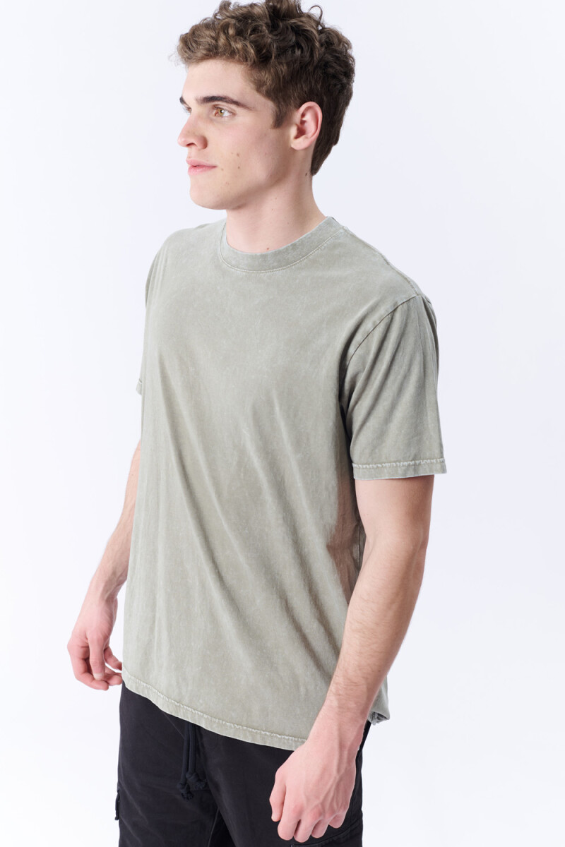 Remera Lavada Gris