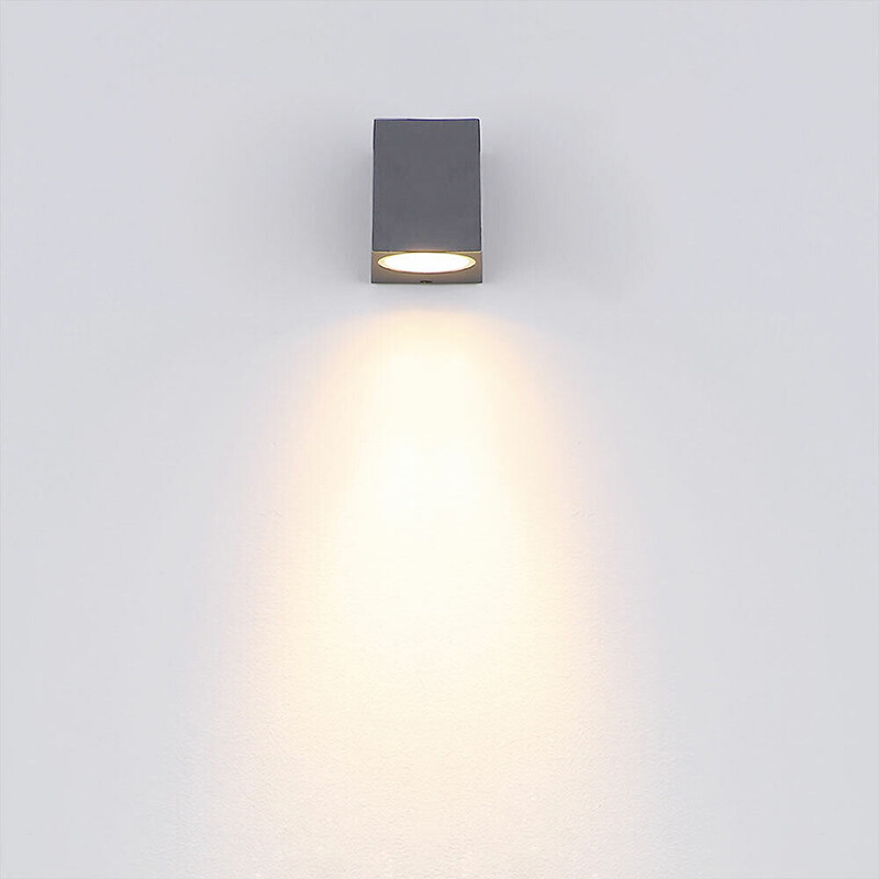ADAP21 Lámpara de Pared Unidireccional Minimal Pequeño Gris Grafito