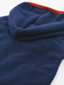 CAPA POLAR CON CAPUCHA AZUL