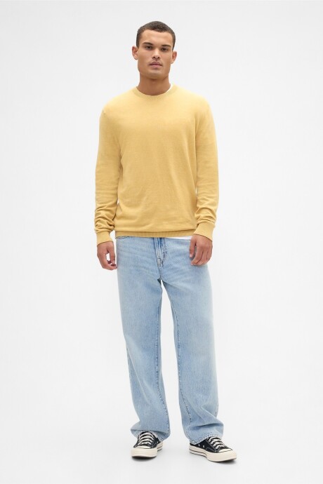 Buzo Algodón Cuello Redondo Hombre French Almond