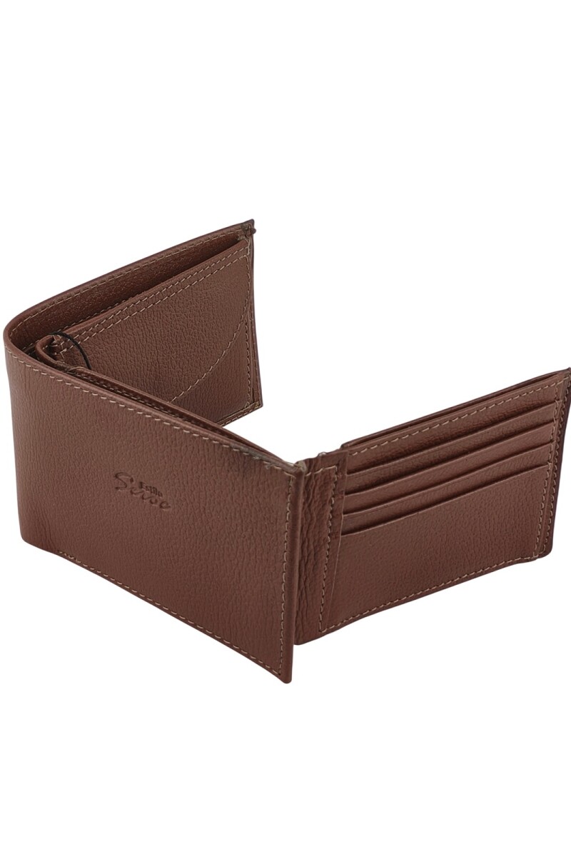 Billetera grande Marrón