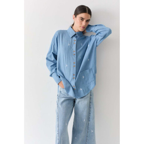 Pre Venta Camisa Sports Jean Celeste