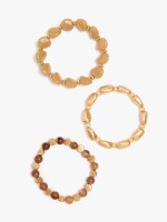 Set De Pulseras Elásticas Con Cuentas multicolor