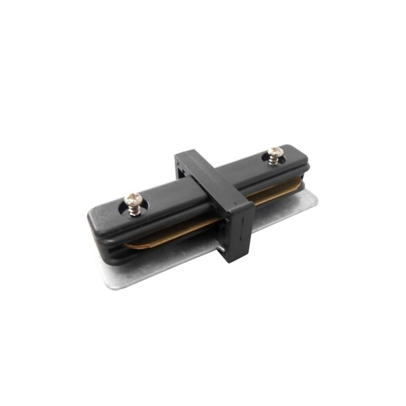 Conector lineal para riel de 2 vías color negro ZU0489