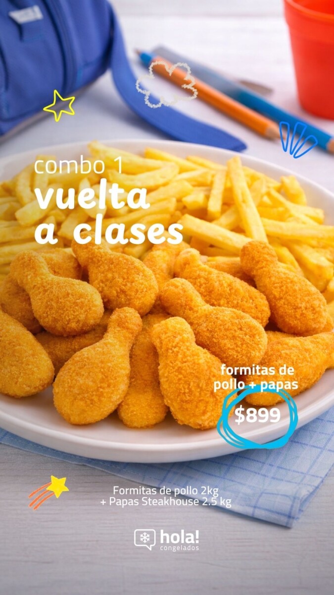VUELTA A CLASES - PACK PEQUES - RINDE APROX 20 COMIDAS INFANTILES 