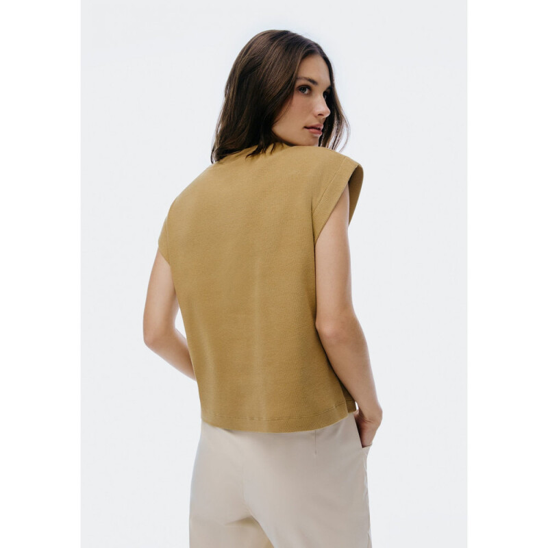 BLUSA SM FEM MARROM MEDIO