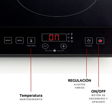 PLACA DE INDUCCION DOBLE 12-POTENCIAS NEGRO ARIETE MOD.1998