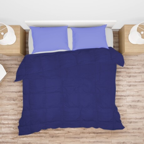 Acolchado de Plumas King Size Home Class Dohler Ropa de Cama Azul Marino