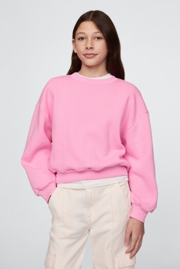 Buzo Deportivo Logo Gap Niña Parisian Pink