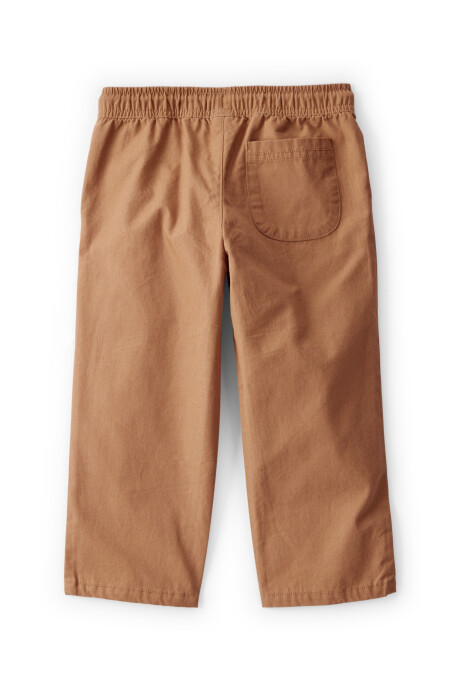 Pantalón deportivo de algodón, marrón Sin color