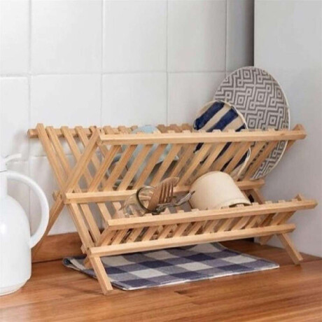 Escurridor Madera Bamboo 40X32X26Cm Natural