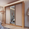 ROPERO 3 PUERTAS CON ARMADO INCLUIDO ZONA METROPOLITANA CORREDIZAS NOGAL CANELA Ropero 3 Puertas Con Armado Incluido Zona Metropolitana Corredizas Nogal Canela