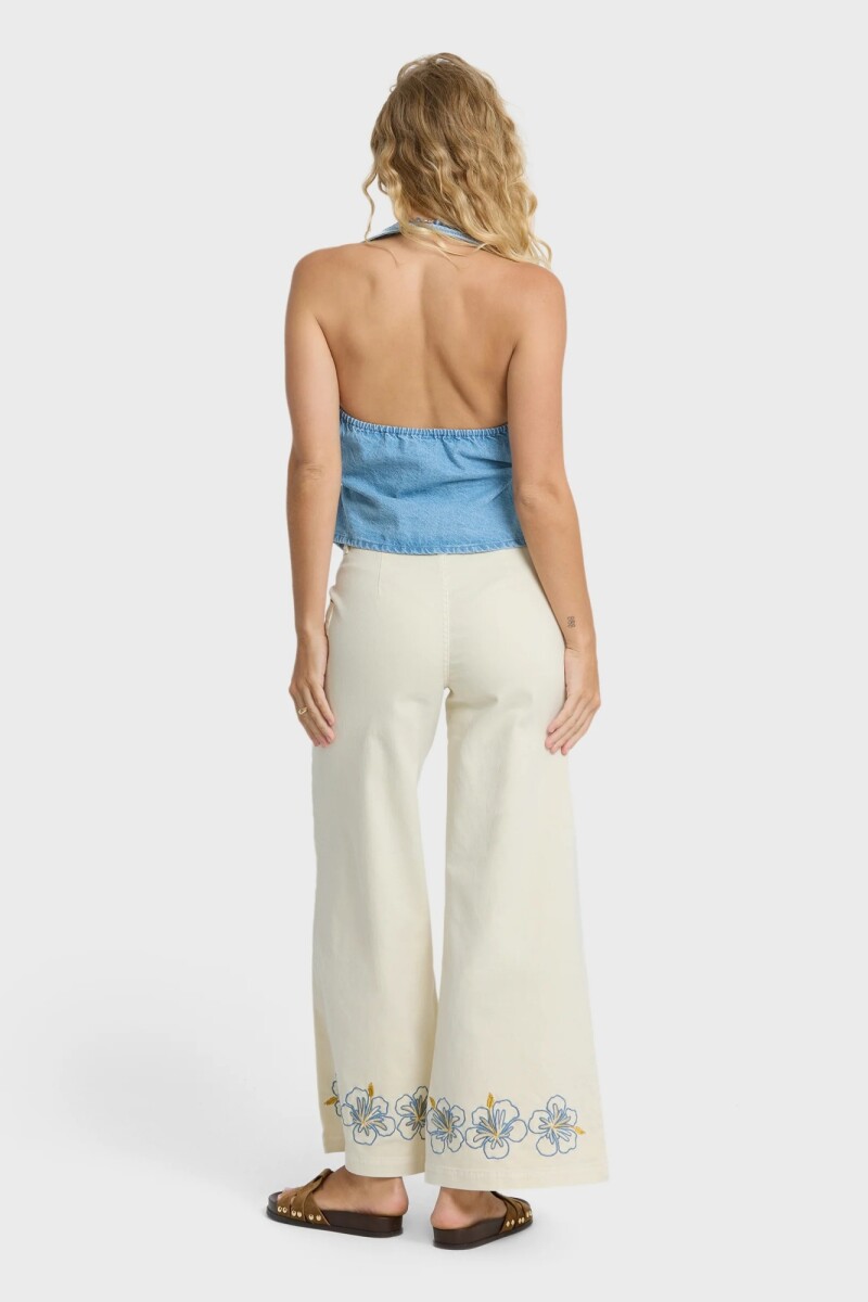 PANTALON HIBISCUS WAVE B-blanco