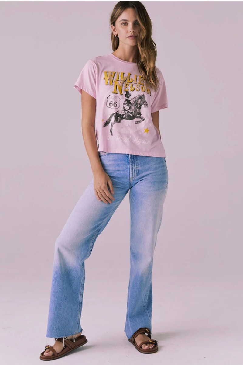 CAMISETA VINTAGE Rosa