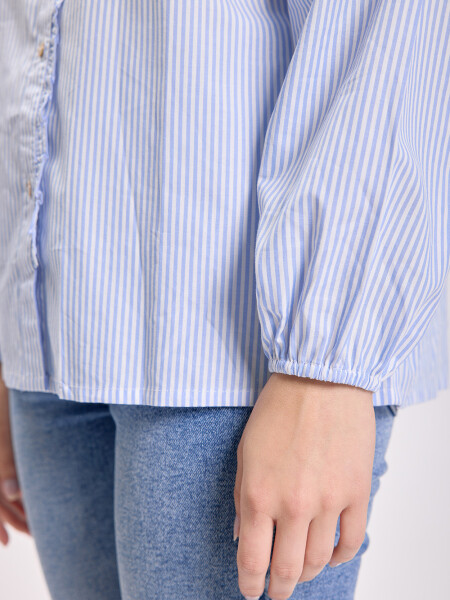 Camisa a rayas Blanco