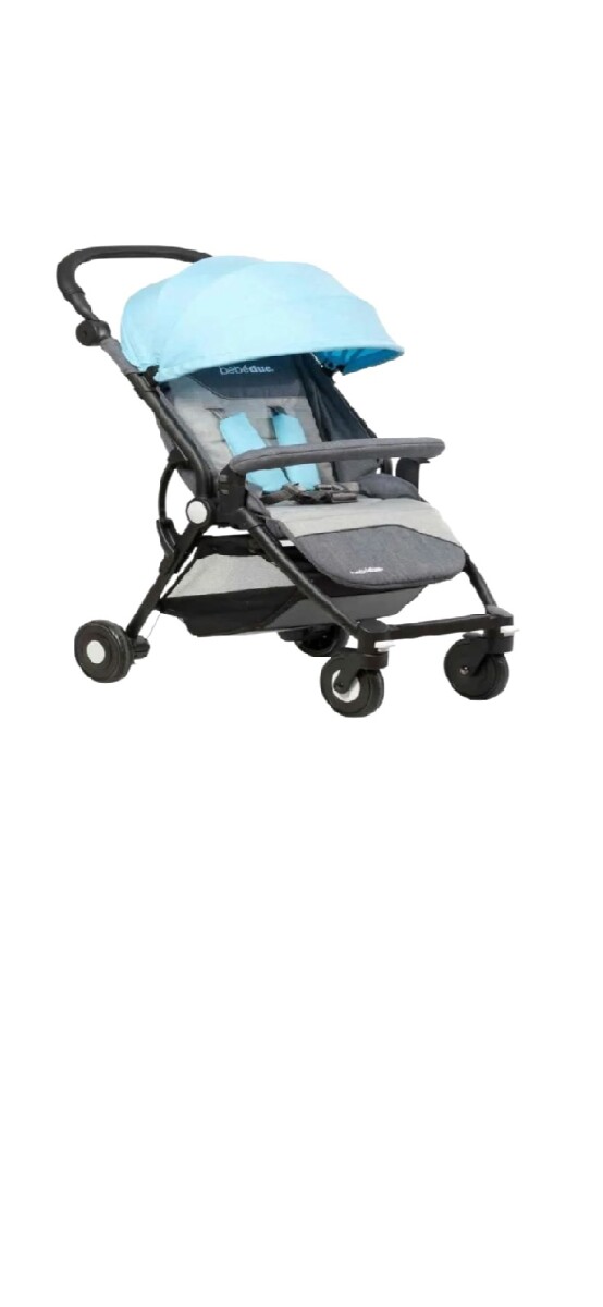Coche Nik con capota de lluvia - Light Blue 