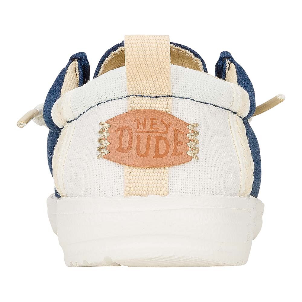 Wally Y Craft Linen - Niños Sargasso Blue/White