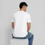 Suede Tee - Hombre White