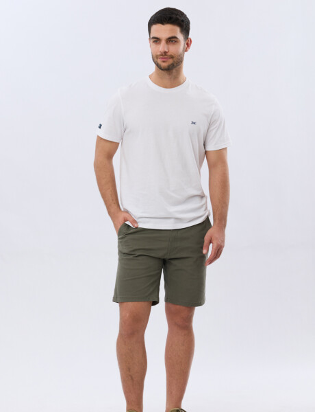 BERMUDA CON CINTURA ELASTIZADA Verde