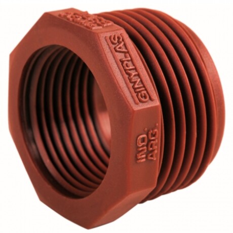GINYPLAS BUJE PPL MACHO - HEMBRA REDUCCIÓN 1/2 x 3/8 PULGADA Ginyplas Buje Ppl Macho - Hembra Reducción 1/2 X 3/8 Pulgada