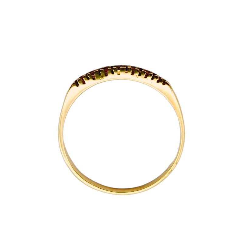 Anillo Vera-Oro Bajo-Piedra Rubi-AN8139 conpiedra