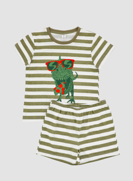 Pijama infantil raya Verde claro
