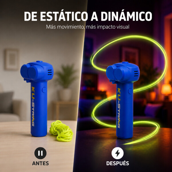 Lanzador de Cuerda Zipstring Recargable con Luz LED Azul 1
